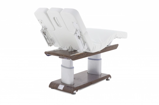 Массажный стол электричеcкий MED-MOS ММКМ-2 (КО-159Д) белый/коричневый - 4