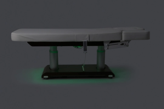 Массажный стол электричеcкий MED-MOS ММКМ-2 (КО-159Д) белый/коричневый - 13